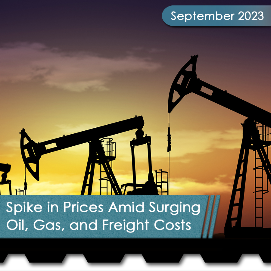 Brace for Impact: Q4 Forecasts Spike in Prices Amid Surging Oil, Gas, and Freight Costs 1 Spike in Prices Square - The Chemical Company